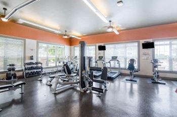 24-Hour fitness center & lounge with outdoor access